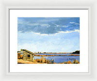 Lagoon Pond Shucking Shack Martha's Vineyard Massachusetts - Framed Print
