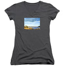 Lagoon Pond Shucking Shack Martha's Vineyard Massachusetts - Women's V-Neck