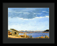 Lagoon Pond Shucking Shack Martha's Vineyard Massachusetts - Framed Print