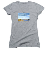 Lagoon Pond Shucking Shack Martha's Vineyard Massachusetts - Women's V-Neck