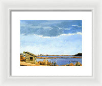 Lagoon Pond Shucking Shack Martha's Vineyard Massachusetts - Framed Print