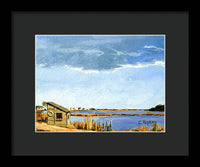 Lagoon Pond Shucking Shack Martha's Vineyard Massachusetts - Framed Print
