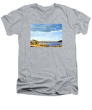 Lagoon Pond Shucking Shack Martha's Vineyard Massachusetts - Men's V-Neck T-Shirt