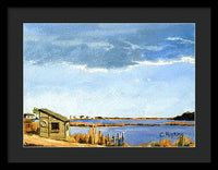 Lagoon Pond Shucking Shack Martha's Vineyard Massachusetts - Framed Print
