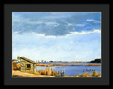 Lagoon Pond Shucking Shack Martha's Vineyard Massachusetts - Framed Print
