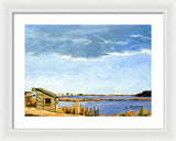 Lagoon Pond Shucking Shack Martha's Vineyard Massachusetts - Framed Print