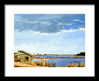 Lagoon Pond Shucking Shack Martha's Vineyard Massachusetts - Framed Print