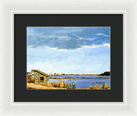 Lagoon Pond Shucking Shack Martha's Vineyard Massachusetts - Framed Print