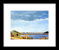 Lagoon Pond Shucking Shack Martha's Vineyard Massachusetts - Framed Print