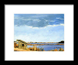 Lagoon Pond Shucking Shack Martha's Vineyard Massachusetts - Framed Print