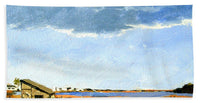 Lagoon Pond Shucking Shack Martha's Vineyard Massachusetts - Bath Towel
