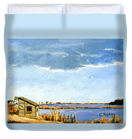 Lagoon Pond Shucking Shack Martha's Vineyard Massachusetts - Duvet Cover