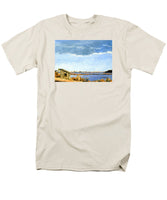 Lagoon Pond Shucking Shack Martha's Vineyard Massachusetts - Men's T-Shirt  (Regular Fit)