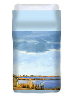 Lagoon Pond Shucking Shack Martha's Vineyard Massachusetts - Duvet Cover