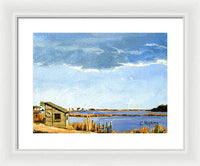 Lagoon Pond Shucking Shack Martha's Vineyard Massachusetts - Framed Print