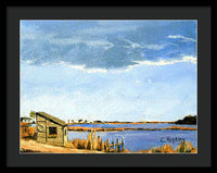 Lagoon Pond Shucking Shack Martha's Vineyard Massachusetts - Framed Print