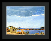 Lagoon Pond Shucking Shack Martha's Vineyard Massachusetts - Framed Print