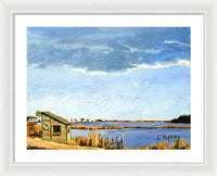 Lagoon Pond Shucking Shack Martha's Vineyard Massachusetts - Framed Print