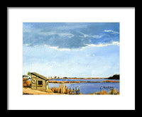 Lagoon Pond Shucking Shack Martha's Vineyard Massachusetts - Framed Print