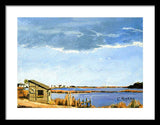 Lagoon Pond Shucking Shack Martha's Vineyard Massachusetts - Framed Print