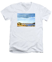 Lagoon Pond Shucking Shack Martha's Vineyard Massachusetts - Men's V-Neck T-Shirt