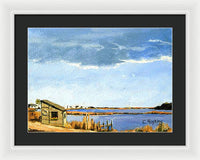 Lagoon Pond Shucking Shack Martha's Vineyard Massachusetts - Framed Print