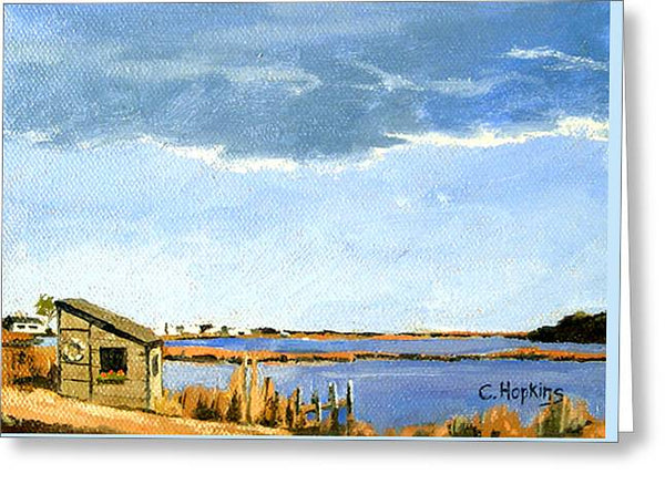 Lagoon Pond Shucking Shack Martha's Vineyard Massachusetts - Greeting Card