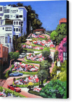 Lombard Street - San Francisco, California - Canvas Print