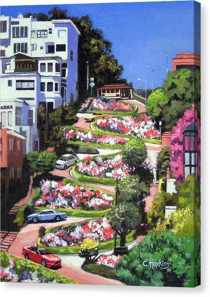 Lombard Street - San Francisco, California - Canvas Print