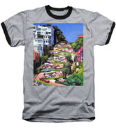 Lombard Street - San Francisco, California - Baseball T-Shirt