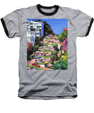 Lombard Street - San Francisco, California - Baseball T-Shirt