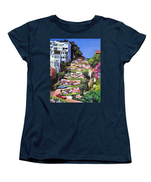 Lombard Street - San Francisco, California - Women's T-Shirt (Standard Fit)