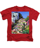 Lombard Street - San Francisco, California - Kids T-Shirt
