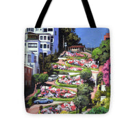 Lombard Street - San Francisco, California - Tote Bag