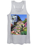 Lombard Street - San Francisco, California - Women's Tank Top