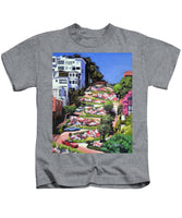 Lombard Street - San Francisco, California - Kids T-Shirt