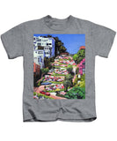 Lombard Street - San Francisco, California - Kids T-Shirt