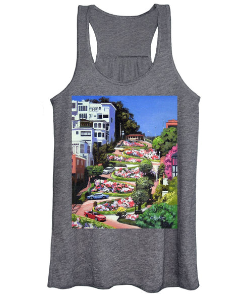 Lombard Street - San Francisco, California - Women's Tank Top