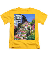 Lombard Street - San Francisco, California - Kids T-Shirt