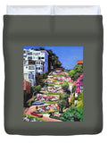 Lombard Street - San Francisco, California - Duvet Cover