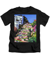 Lombard Street - San Francisco, California - Kids T-Shirt