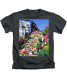 Lombard Street - San Francisco, California - Kids T-Shirt