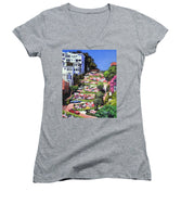 Lombard Street - San Francisco, California - Women's V-Neck