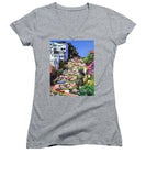 Lombard Street - San Francisco, California - Women's V-Neck