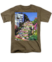 Lombard Street - San Francisco, California - Men's T-Shirt  (Regular Fit)