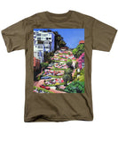 Lombard Street - San Francisco, California - Men's T-Shirt  (Regular Fit)
