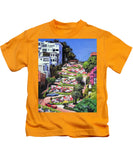 Lombard Street - San Francisco, California - Kids T-Shirt