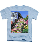 Lombard Street - San Francisco, California - Kids T-Shirt