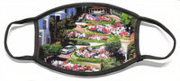 Lombard Street - San Francisco, California - Face Mask
