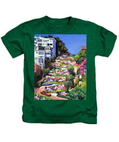 Lombard Street - San Francisco, California - Kids T-Shirt